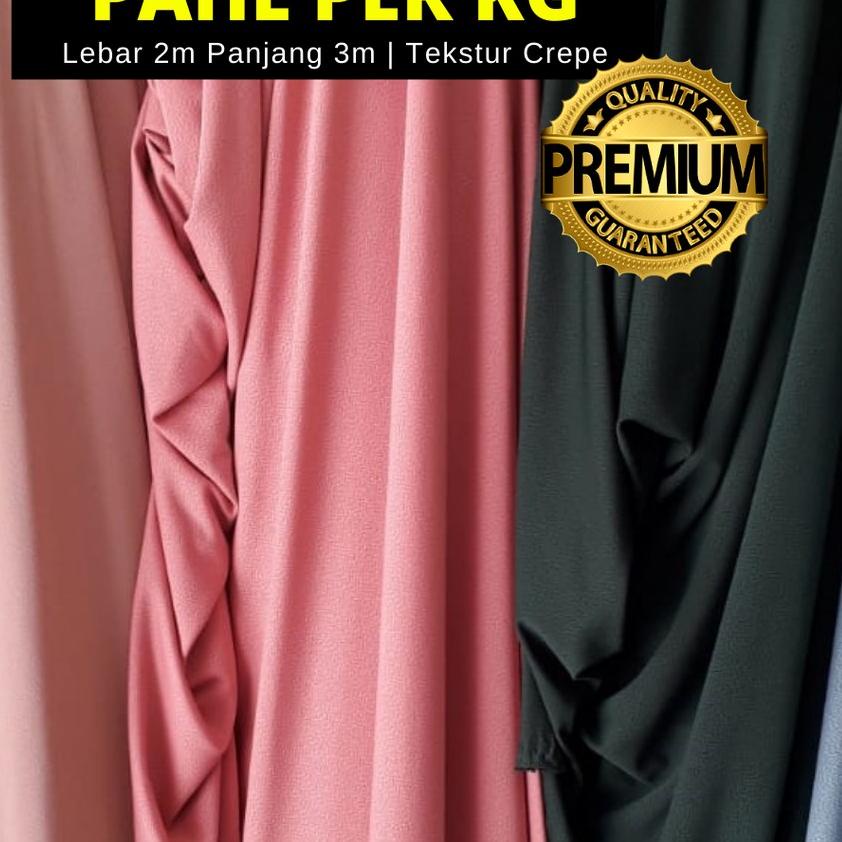 ♞ [BISA COD] LEBAR 1,8 METER KAIN JERSEY CREPE POLOS KILOAN ONLINE MURAH ✺