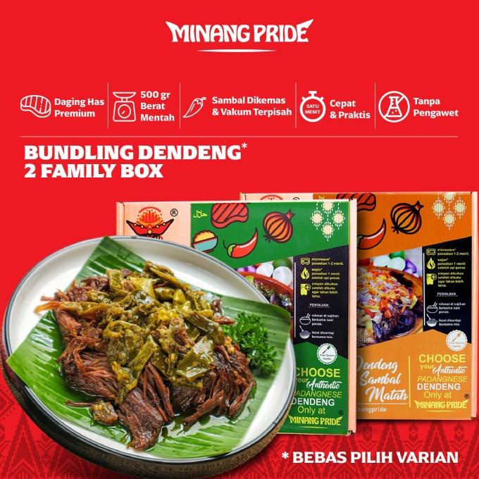 

Bundling 2 Box 500gr Dendeng Minang Pride TERLARIS