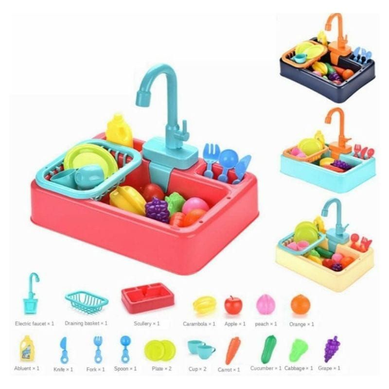 MAINAN ANAK CUCI PIRING WASTAFEL / KITCHEN SINK SET / MAINAN EDUKASI ANAK