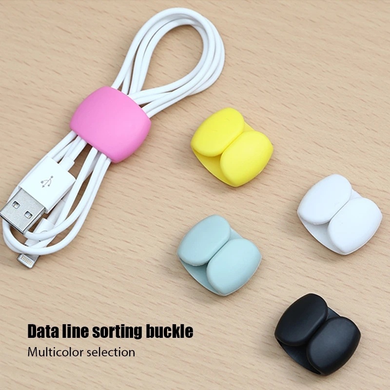 Klip Kabel Portable Reusable/Organizer Kabel Charger/Tempat Merapikan Garis Earphone