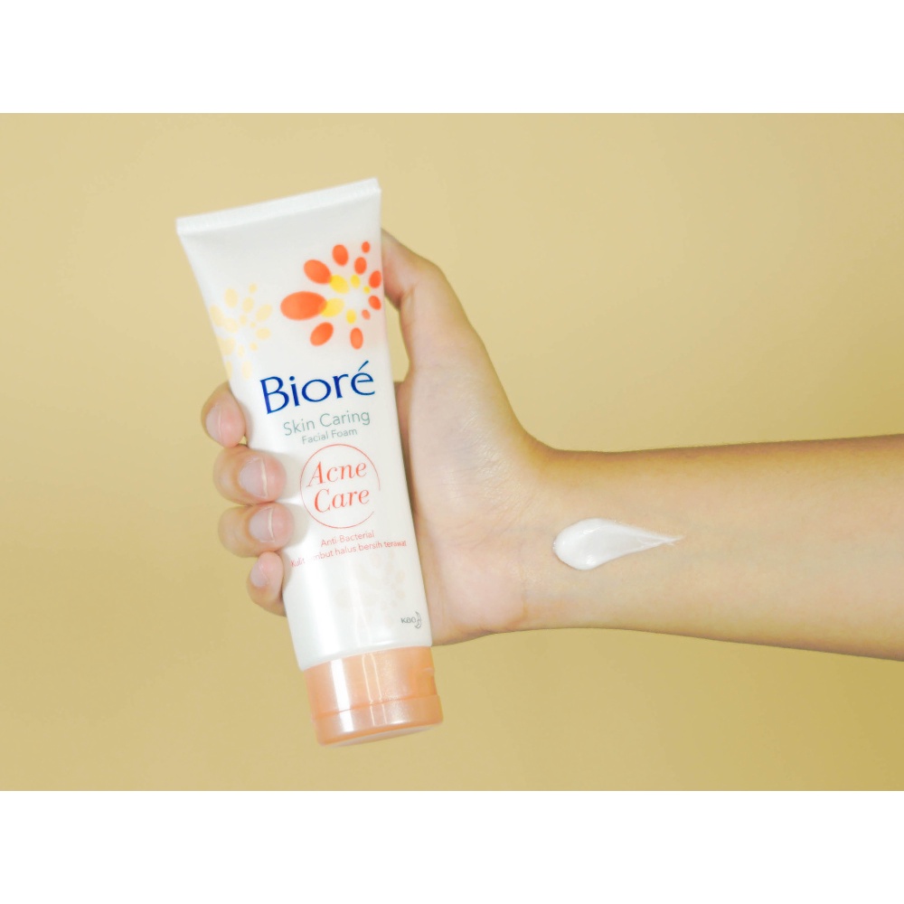 ✨LACIKOSME✨BIORE SKIN CARING FACIAL FOAM - BRIGHT OIL ACNE CARE ORIGINAL BPOM