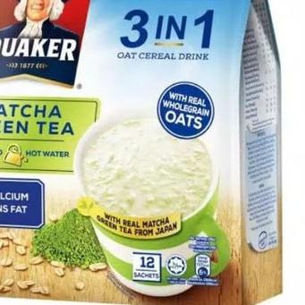 

☈ QUAKER Matcha Green Tea 3in1 Oat Cereal Drink 12Sachet x 28gr ♥
