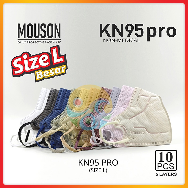 Masker Mouson KN95 Pro Masker Non Medis Sekali Pakai