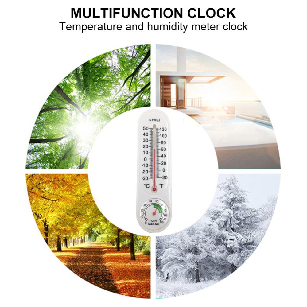 Lanfy Termometer Gantung Tempel Dinding Pengukur Suhu Elektronik Temperature Monitor Thermometer Hygrometer Humidity Gauge Humidity Meter Sensor Pengukur Suhu Kelembaban