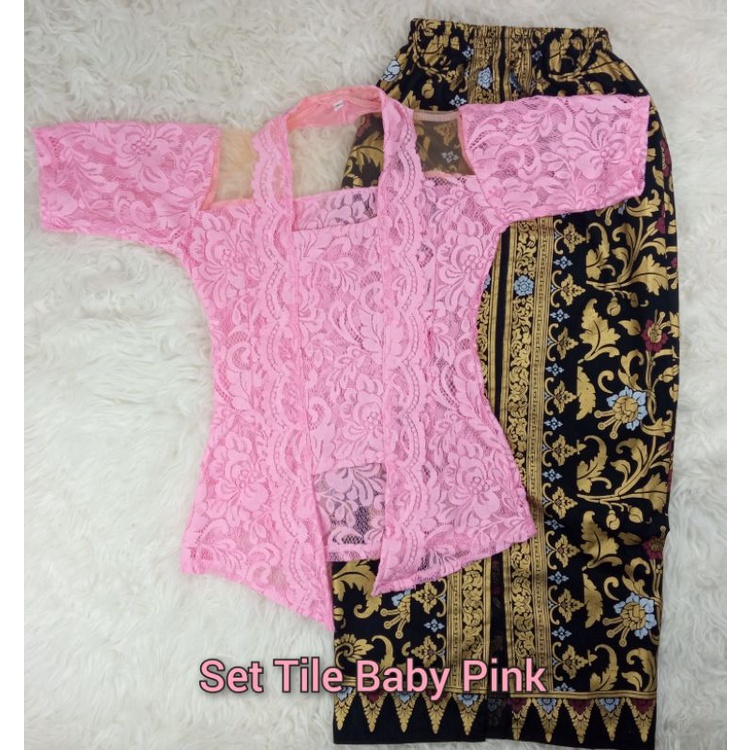 Setelan Kebaya Brukat Wanita Modern Setelan Kebaya Wanita Stelan Kebaya Tille Bet / Kebaya Tile Modern