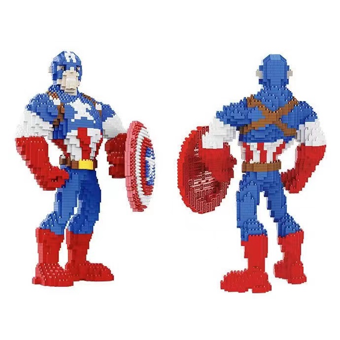 Miniatur Sisipan Partikel Kecil Model Blok Bangunan Mainan Avengers Marvel Superhero Spiderman