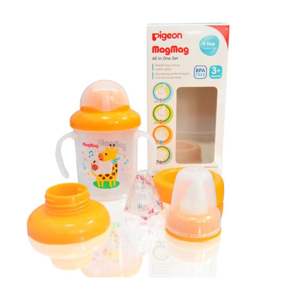 Pigeon MagMag All in One Set Training Cup 3+ Gelas Bayi Mag Mag