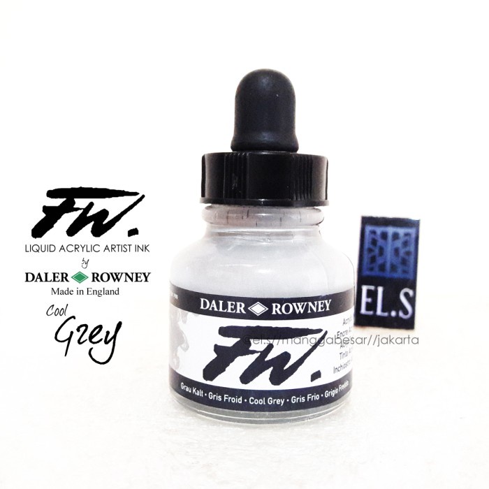 

Daler Rowney Fw Ink Cool Grey ( Cat Akrilik )