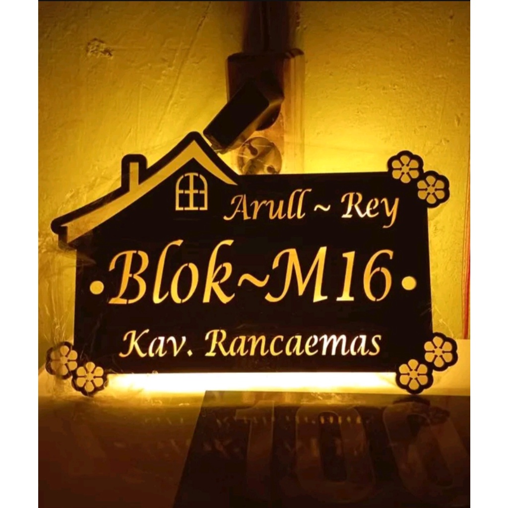 NO RUMAH||KALIGRAFI//KALIGRAFIPAPAN NOMOR RUMAH BAHAN AKRILIK //NOMOR RUMAH//PLAKAT ALAMAT PROBADI//