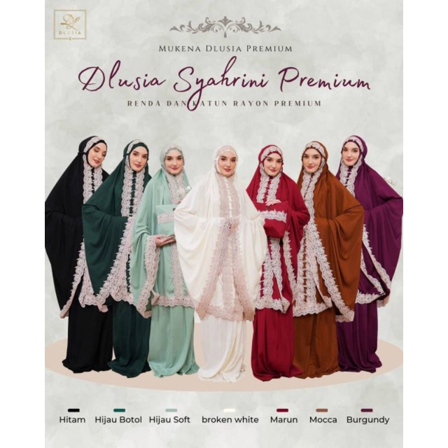 Mukena Katun Rayon Premium Renda Syahrini Jumbo
