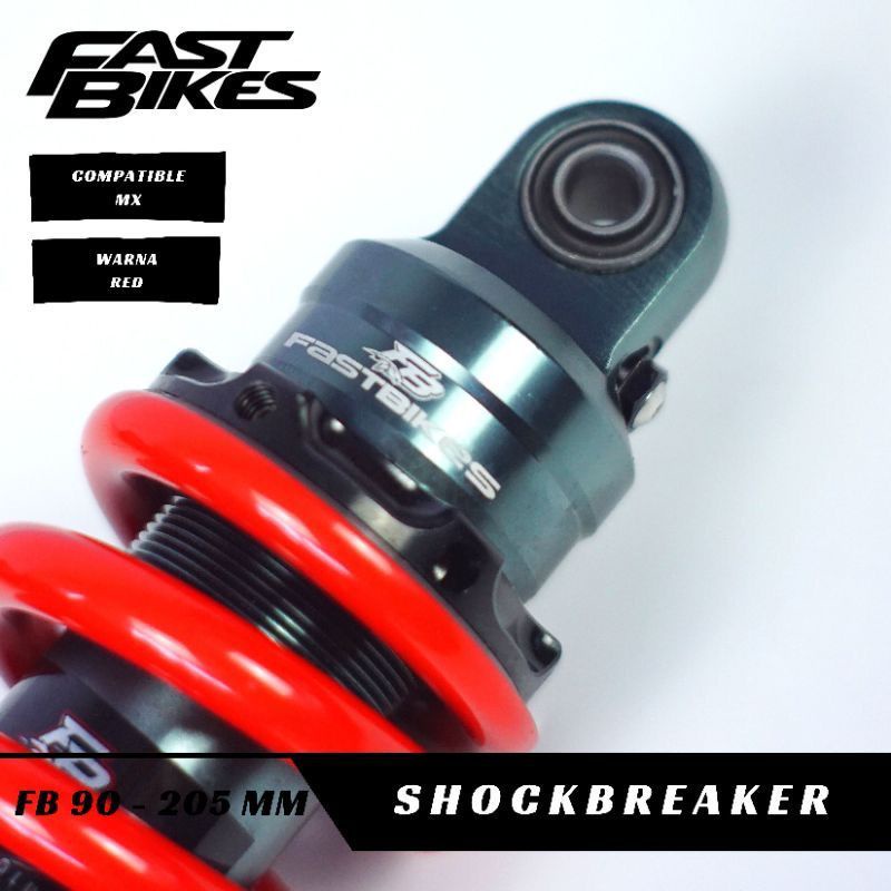 Monoshock Jupiter MX 205mm Fast Bikes Shockbreaker Shock Belakang Motor Jupiter MX