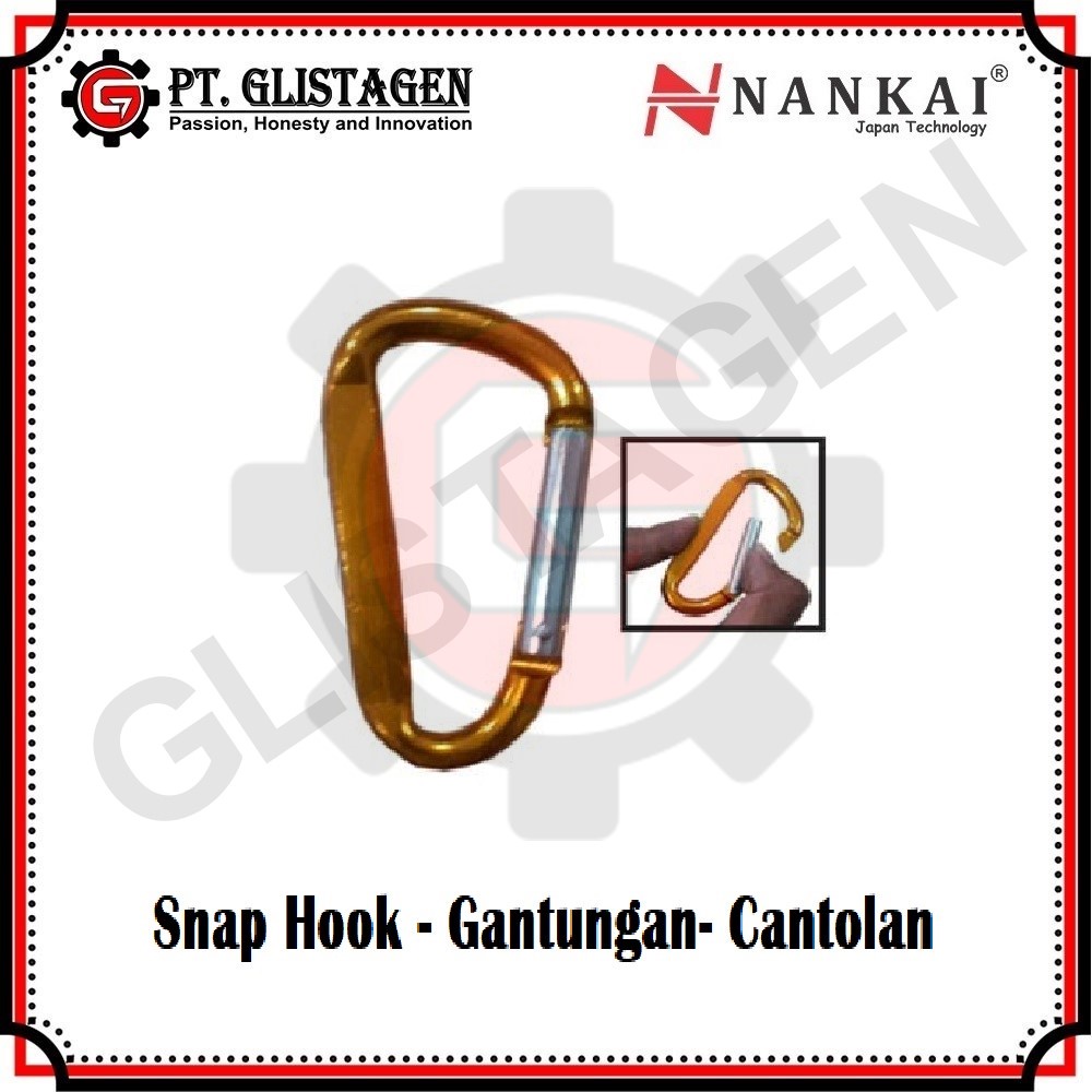 Snap Hook - Gantungan- Cantolan CARBINER ( 6x60 , 7x70 , 8x80 ) NANKAI