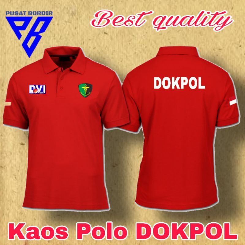 KAOS DOKPOL /KAOS KERAH DOKPOL/KAOS PRIA/KAOS KERAH KATUN