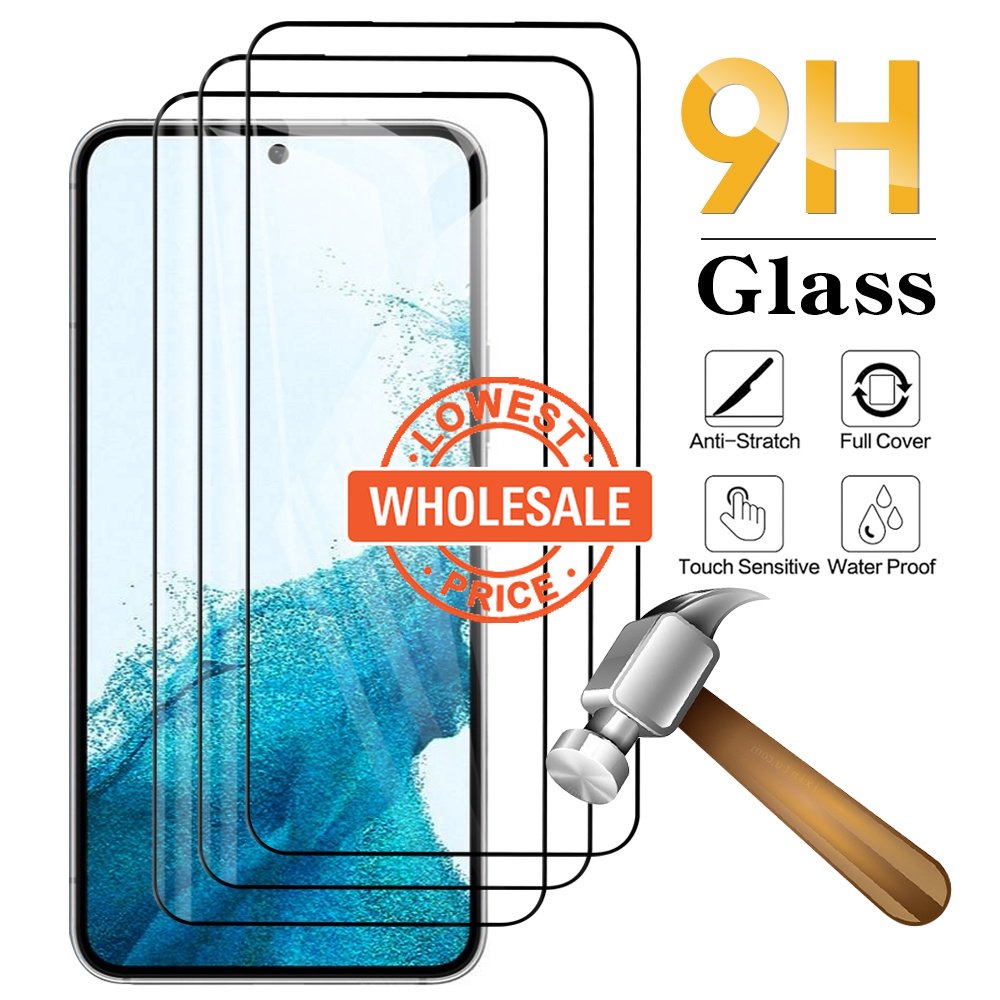 [Harga Grosir] Film Pelindung Tempered Glass Anti Gores Bening Full Cover Anti Pecah Film Pelindung Layar Tahan Ledak HD Untuk Samsung Galaxy S23 Plus