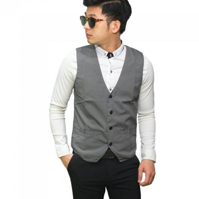 Dalaman Jas Pria - Vest Formal Basic