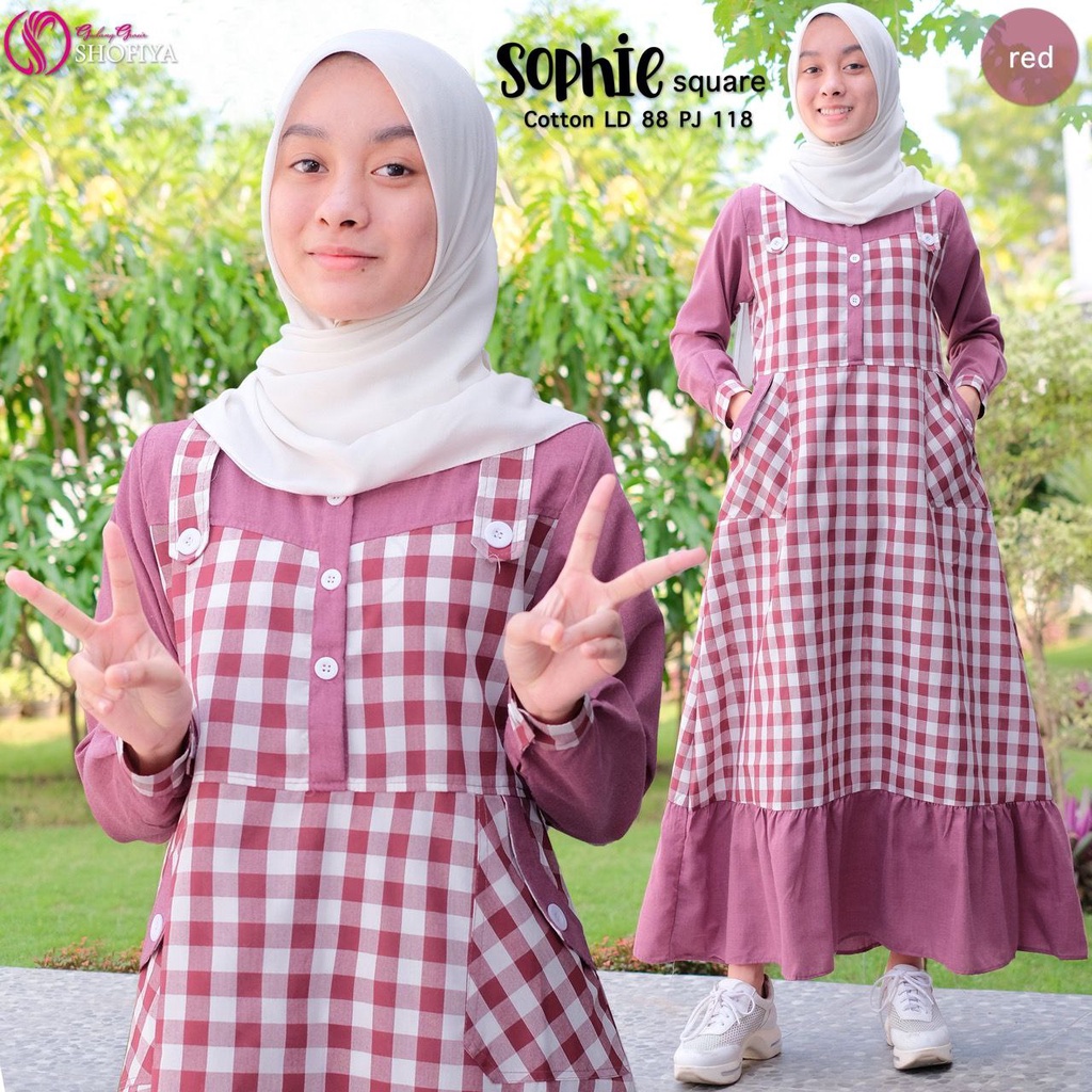 Sophie Teen Dress Anak Perempuan Syari by Shofiya Hijab BTC