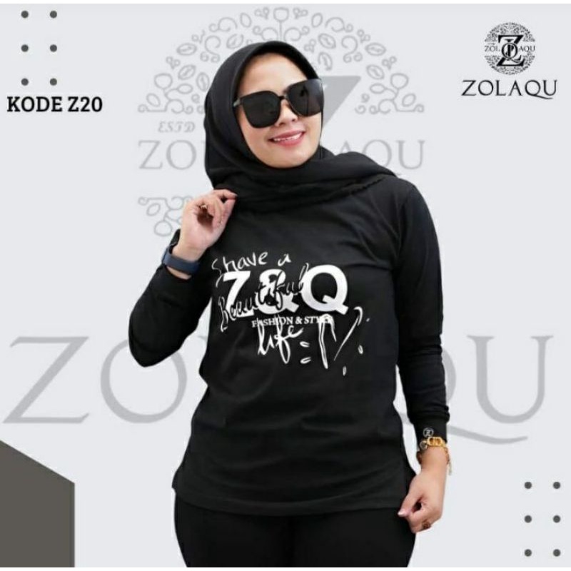 ZOLAQU kaos original terbaru 2024 E baju atasan zolaku jolaqu zolaku wanita ori terbaru/termurah/ter