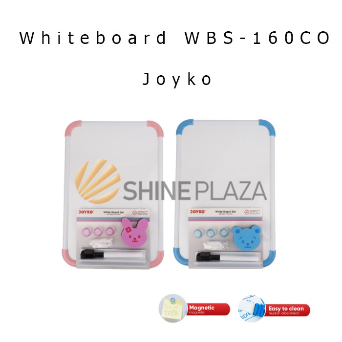 

BISA COD Papan Tulis Putih Whiteboard Set Joyko WBS-160CO