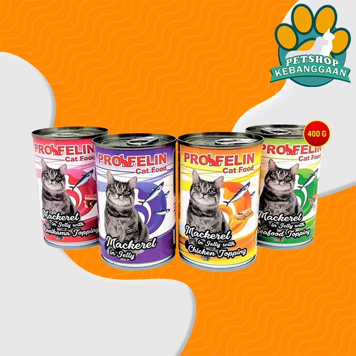 Makanan Kucing Basah Profelin Kaleng All Variant 400 Gram Wet Cat Food