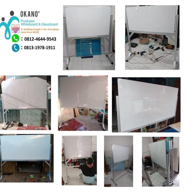 

Papan Tulis Whiteboard Standing Non Magnet 80 x 60 cm Okano