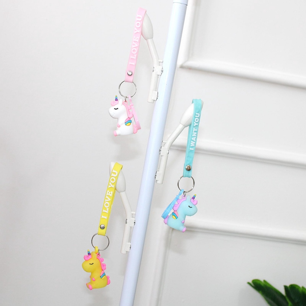Aksesoris Gantungan Tas Imut Unicorn Lucu Gantungan Tas Murah GO7898