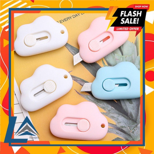 

2PCS Mini Cutter Mini Bentuk Awan Lucu Pisau Pemotong Kertas Ukuran Mini (LA FAVORITE).