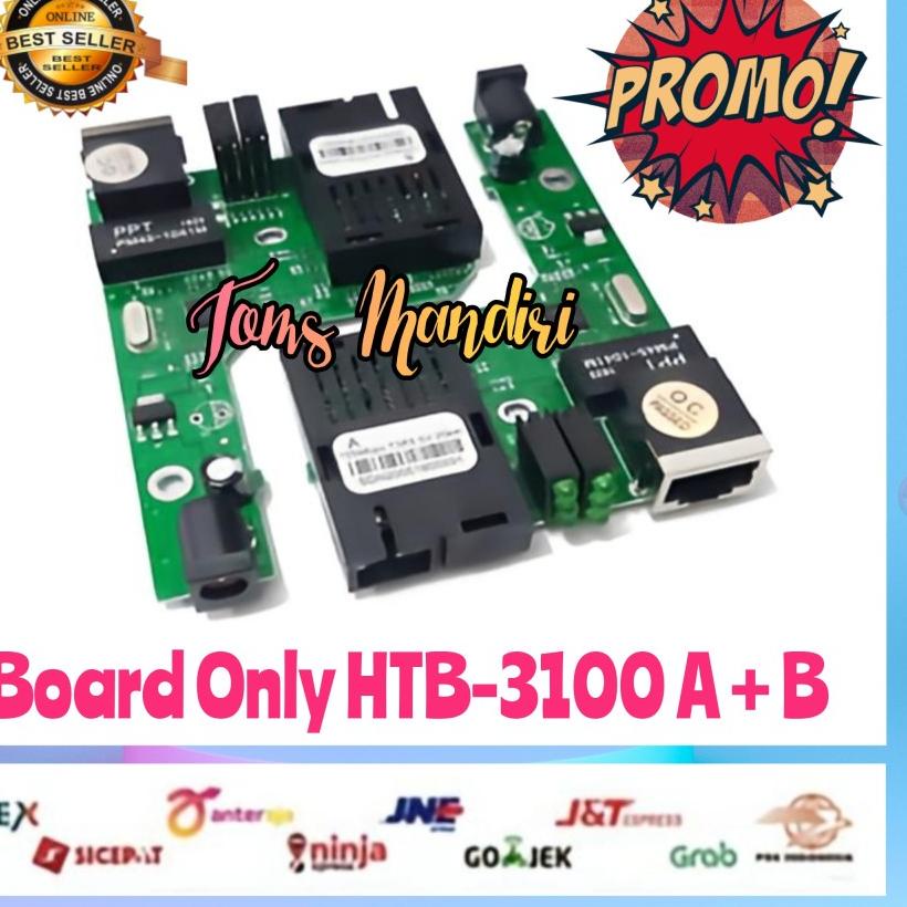✱ PCB Board Netlink HTB-3100 A+B Fiber Optic Media Converter ❃