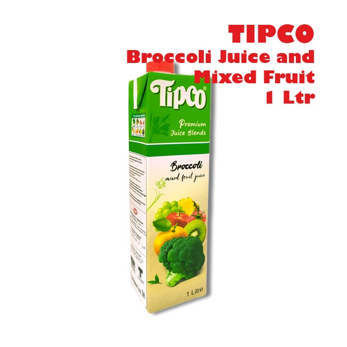 TIPCO Broccoli Juice and Mixed Fruit Jus Brokoli dan buah-buahan 1 Ltr