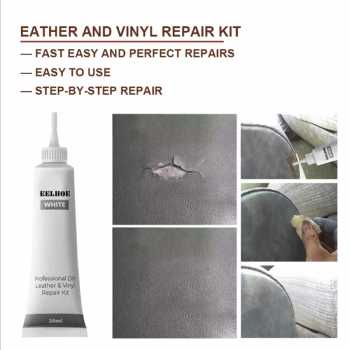 Krim Reparasi Kulit Mobil Jok Motor Sepatu Jaket Sofa Mebel Leather Filler Repair Liquid 20ml / Cream Perbaikan Segala Jenis Kulit Sobek Retak Rusak Serbaguna / Krim Dempul Filler Repair Magic Perbaikan Penambal Penutup Kerusakan Material Kulit Sintetis