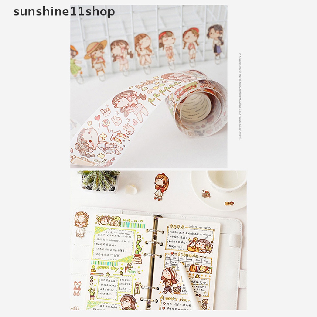 Sho Selotip Mochi Kecil Perlengkapan Sekolah Tape Perekat Dekoratif Scrapbooking DIY Kertas Stiker 5M High Quality Dekorasi Alat Tulis Hadiah N