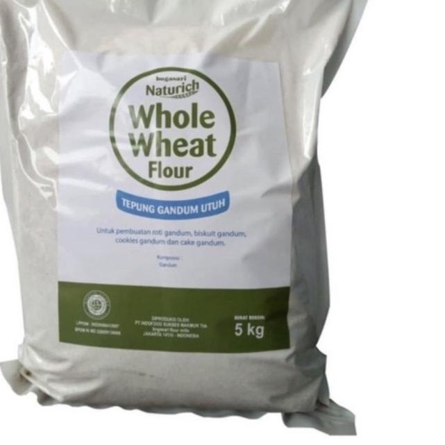 

♦ BOGASARI NATURICH WHOLE WHEAT FLOUR 5 kg ☄