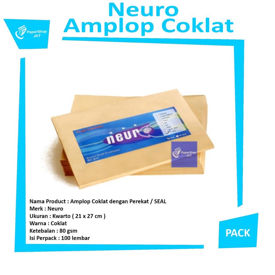 

Paling Update NUERO - Amplop Coklat Kwarto Seal ( 21 x 27 cm ) - Pack