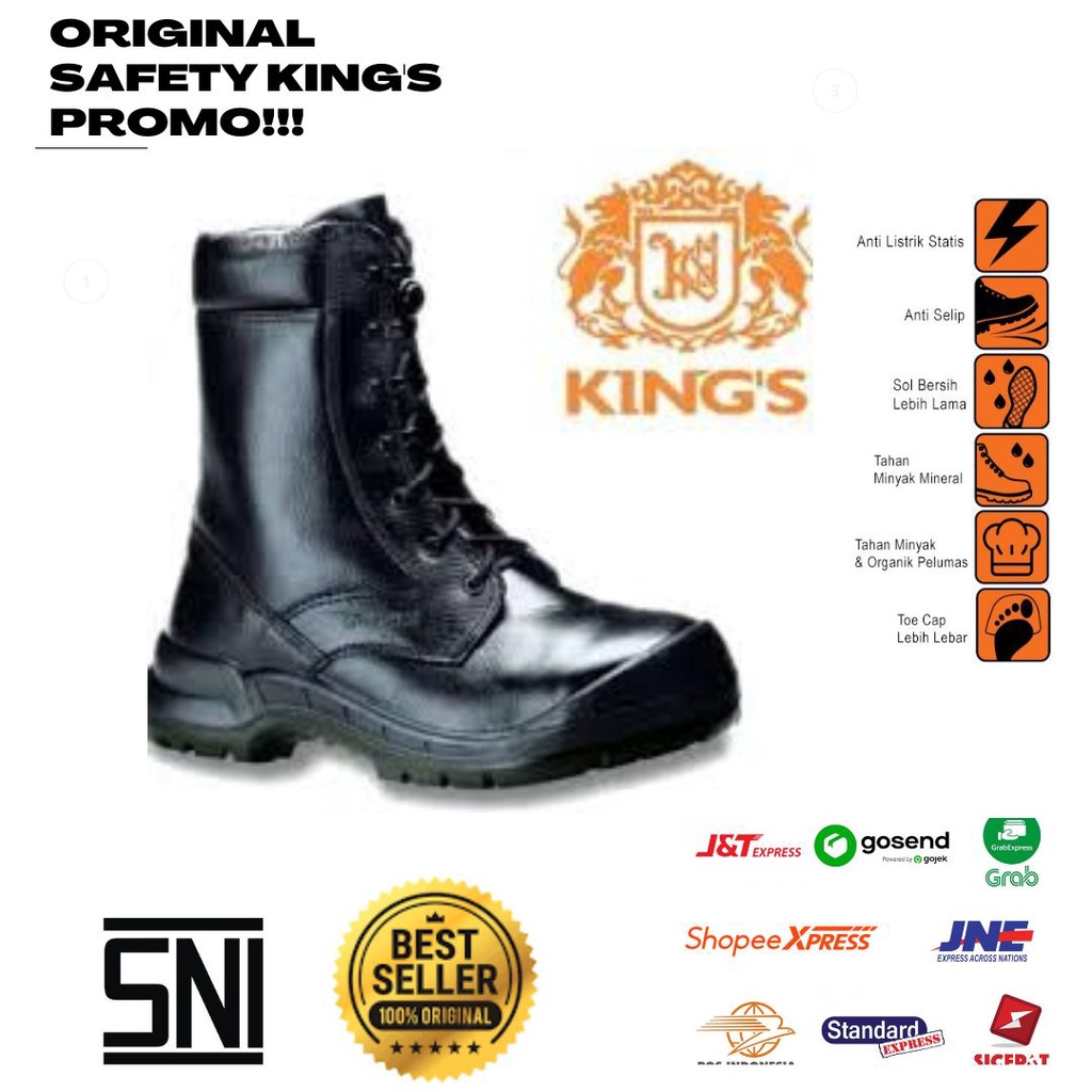 Sepatu Safety King's Kwd 912 X / Sepatu Safety Proyek Kings Kwd 912 Hitam
