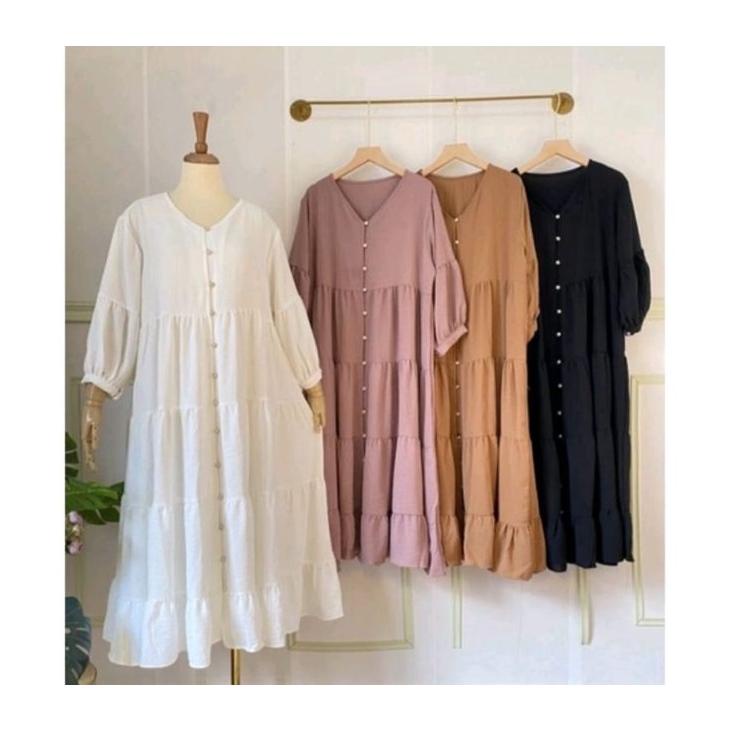 Chekout MIDI DRESS MUTIARA CRINCLE / MIDI DRESS CRINCLE AIRFLOW / MIDI DRESS JAMUR / MIDI DRESS CRIN