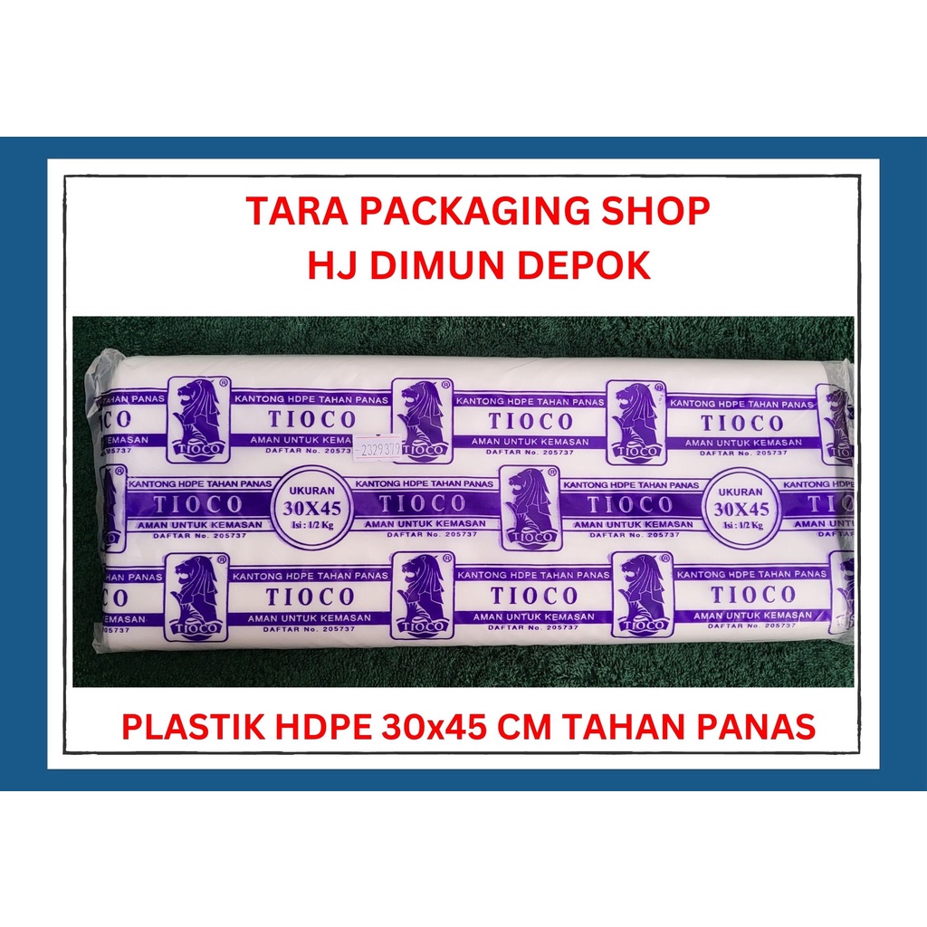 PLASTIK HDPE 20x35 CM TAHAN PANAS TIOCO UNGU