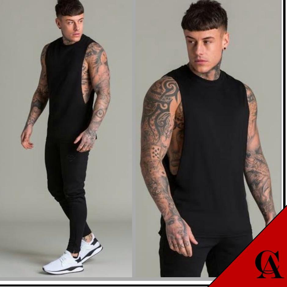 ➩ KAOS BASELAYER SINGLET MANSET PRIA / LEKBONG FITNESS / SINGLET MANSET / BAJU FITNESS / LEKBONG PRI