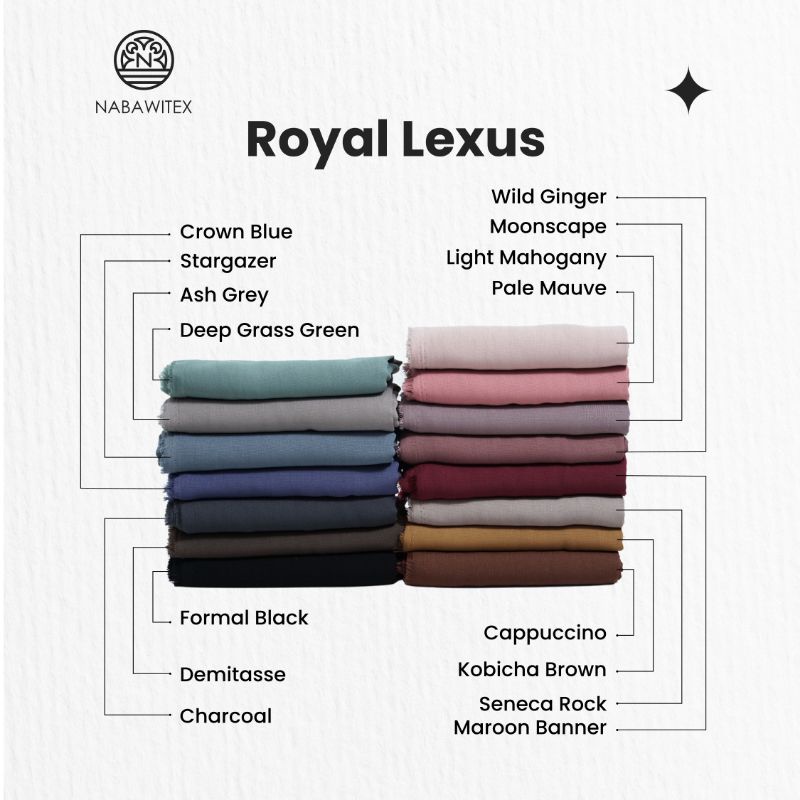 Nabawitex - Royal Lexus - kain bahan pakaian gamis abaya tunik