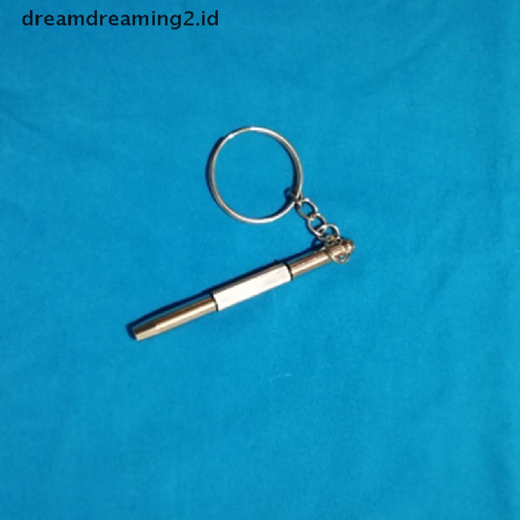 (dream) Obeng Kacamata 3in1 Alat Reparasi Jam Tangan Ponsel Stainless Steel Portabel.