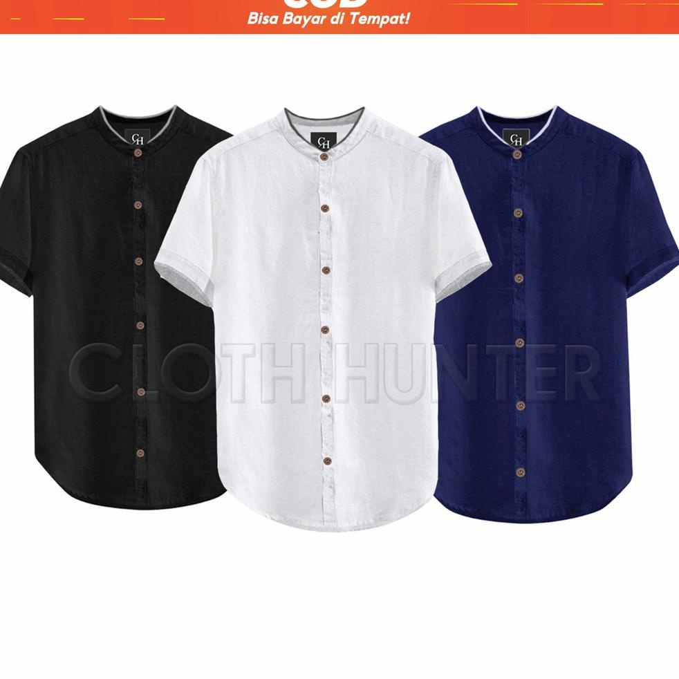 Harga Termuraah Baju Koko Pria Lengan Pendek Kemeja Muslim Dewasa DZAKIR Orinal Bandung Terbaru