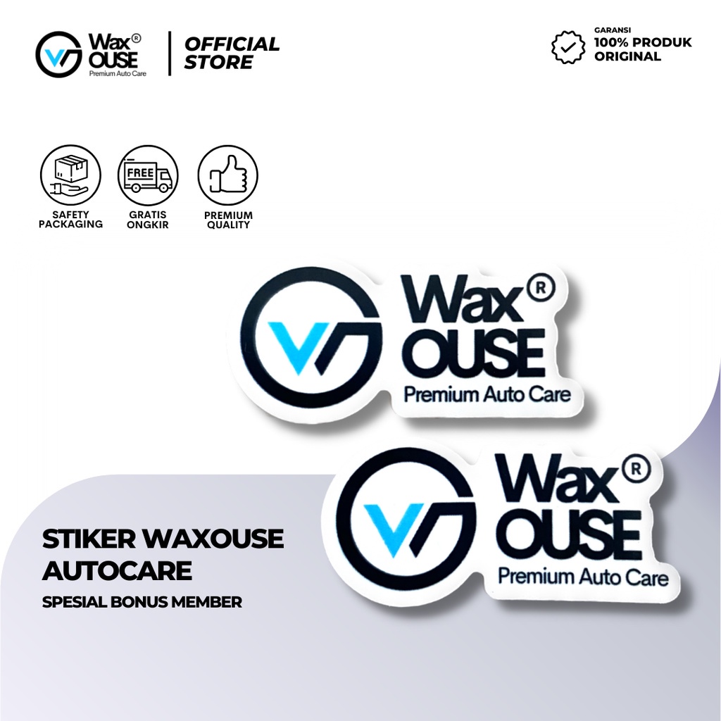 [Gift-Not For Sale] Stiker Logo Waxouse Premium Auto Care