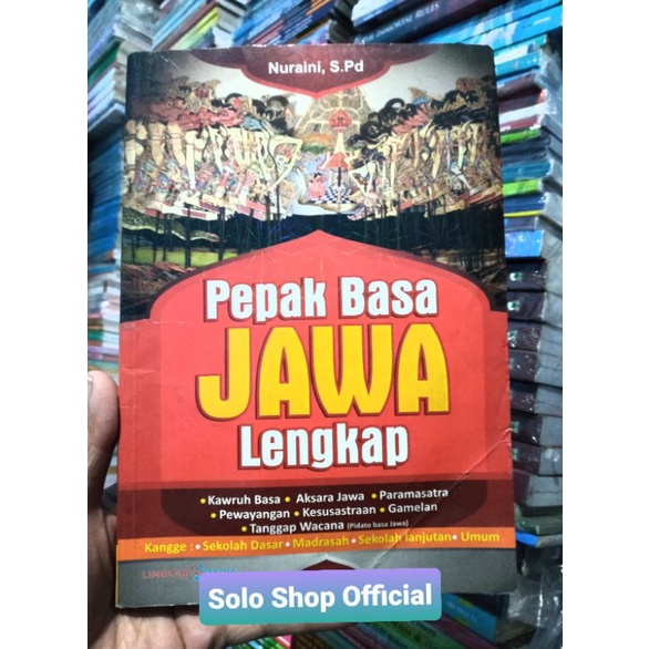 Buku Pepak Basa Jawa Lengkap Kawruh Basa Aksara Jawa Paramasastra Pewayangan Kesusastraan Gamelan Ta