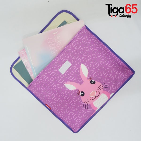 Map tenteng 614 (L) KANVAS POLYSTER GAMBAR DESIGN GAMBAR LUCU UNTUK SIMPAN CATATAN DAN DOKUMEN FILE