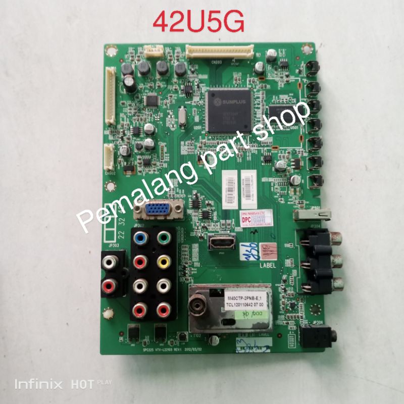 MB MOTHERBOARD TV PANASONIC L42U5G