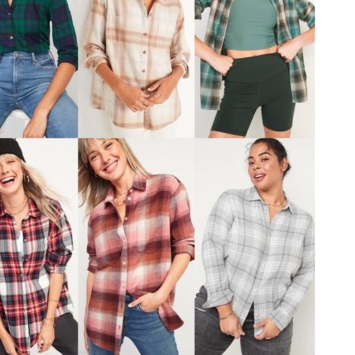 ☝ Old Navy Plaid Flannel Collection ۩