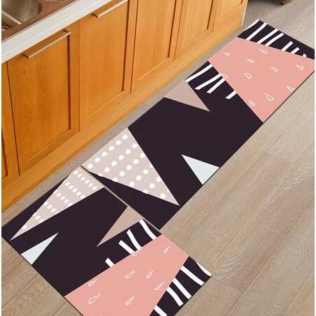 (BISA COD) FTIHSHP DOBOXUAN Keset Dapur Anti-slip Kitchen Rug 40x120cm 1 PCS - JX-D320