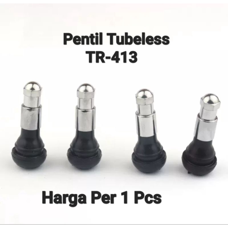 Pentil Tubeless Karet Mobil Motor Pentil Tubeles Import TR-413AC