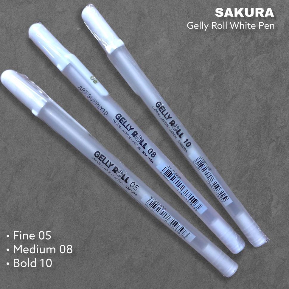

E91 Sakura Gelly Roll White Pen BEST SELLER ょ