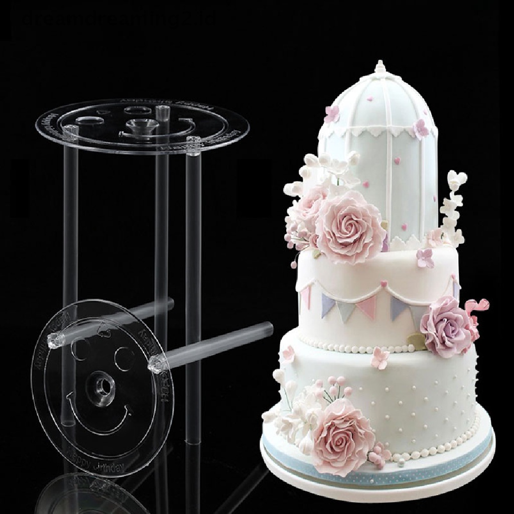 (dream) Bingkai Penyangga Kue Praktis Cake Stand Bulat 4per6 /8 /10 /12inch Multi-layer.