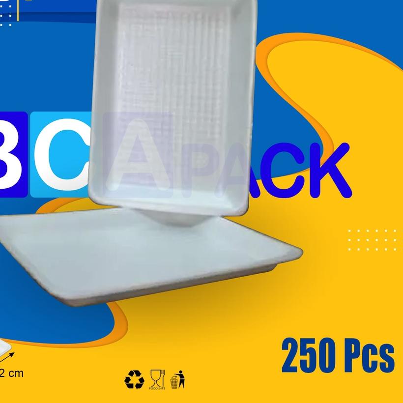 ➭ FOAM TRAY TR-1 STYROFOAM TRAY BUAH TR 1 / TR1 ISI 250 SET ◙