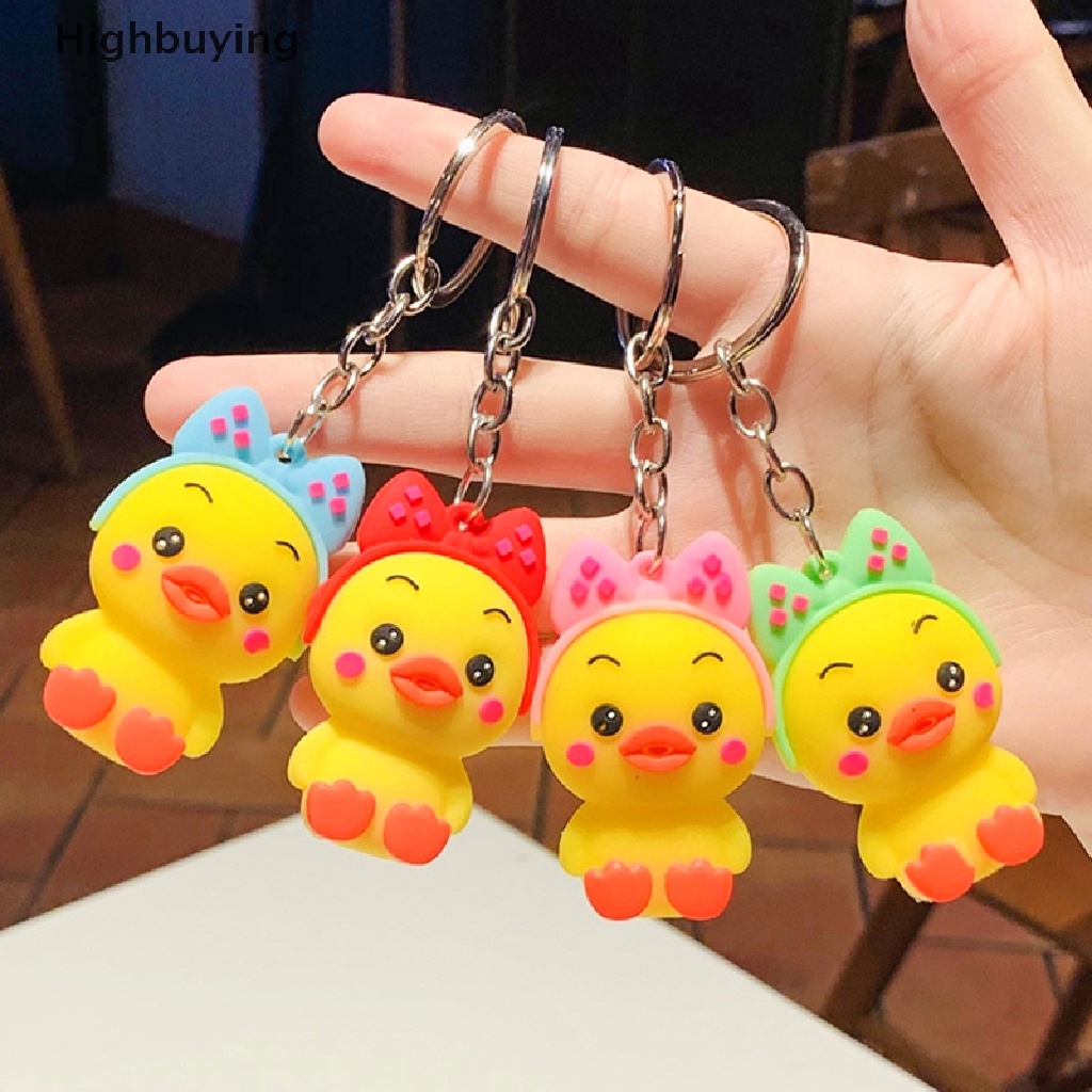 Hbid 1Pc Ikatan Simpul Besar-billed Duck Gantungan Kunci Hyaluronic Duck Pendant Couple Bag Keyring Glory